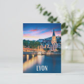 Lyon Foto Vintage Postkarte (Stehend Vorderseite)