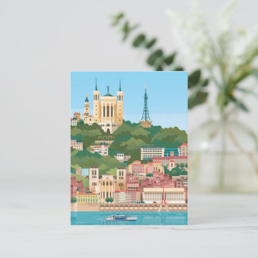 Lyon Fourvière Postkarte (Stehend Vorderseite)