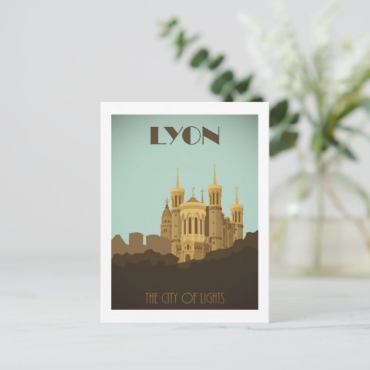 Lyon Fouviere Basilicata Postcard Postkarte (Stehend Vorderseite)