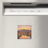 Lyon France Basilica Sunset Travel Magnet (In Situ (Geschirrspüler))