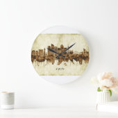 Lyon France Cityscape Große Wanduhr (Zuhause)