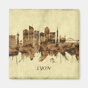 Lyon France Cityscape Magnet