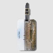 Lyon France Panorama View Gepäckanhänger (Vorderseite Vertikal)