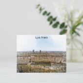 Lyon France Panorama View Postkarte (Stehend Vorderseite)