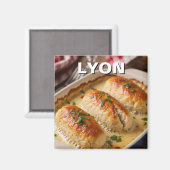 Lyon France Quenelles Magnet (Vorderseite/Rückseite)