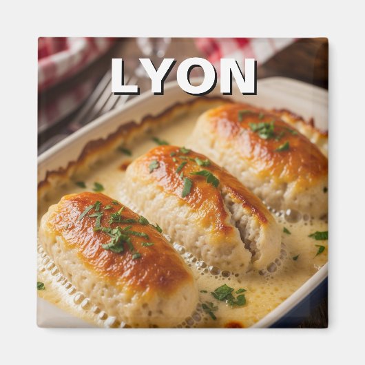 Lyon France Quenelles Magnet (Vorne)