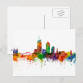 Lyon France Skyline Postkarte (Vorne/Hinten)
