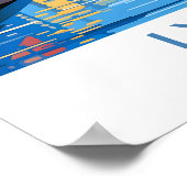 Lyon France Travel Print Poster (Ecke)