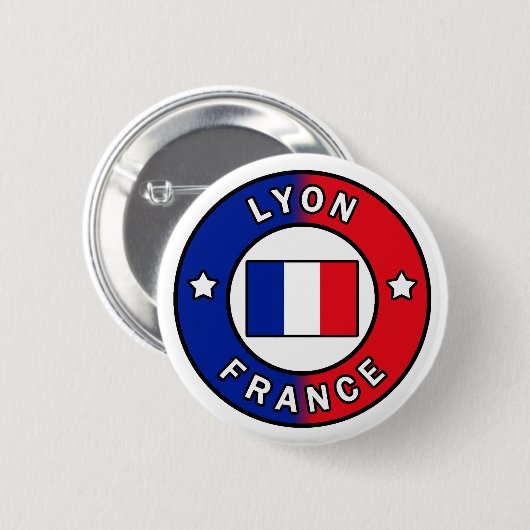Lyon Frankreich Button (Vorne & Hinten)