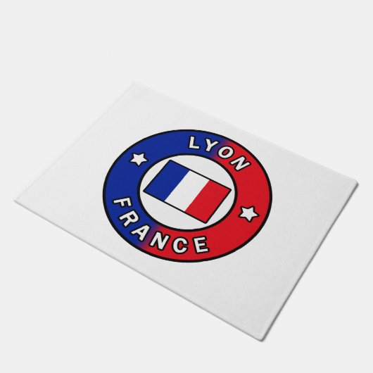 Lyon Frankreich Fußmatte (Schrägansicht)