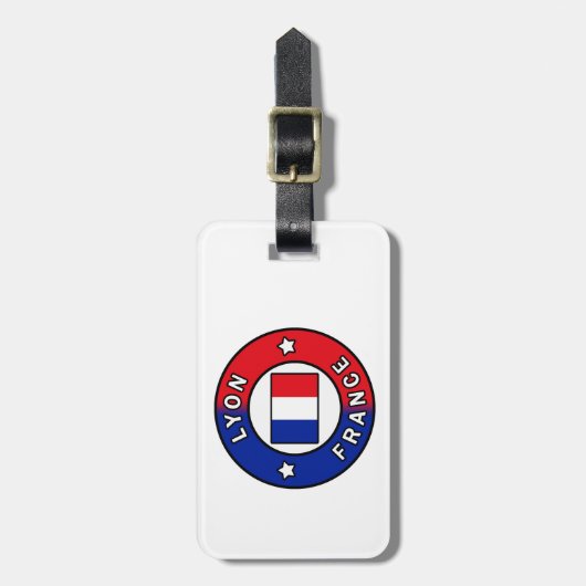 Lyon Frankreich Gepäckanhänger (Vorderseite vertikal)