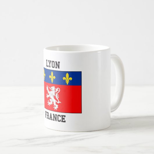 Lyon Frankreich Kaffeetasse (VorderseiteRechts)