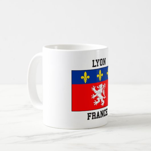 Lyon Frankreich Kaffeetasse (Vorderseite Links)