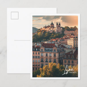 Lyon Frankreich Kunst Reise berühmter Ort Postkarte