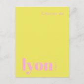 Lyon Frankreich moderner Urlaub Postkarte (Vorderseite)