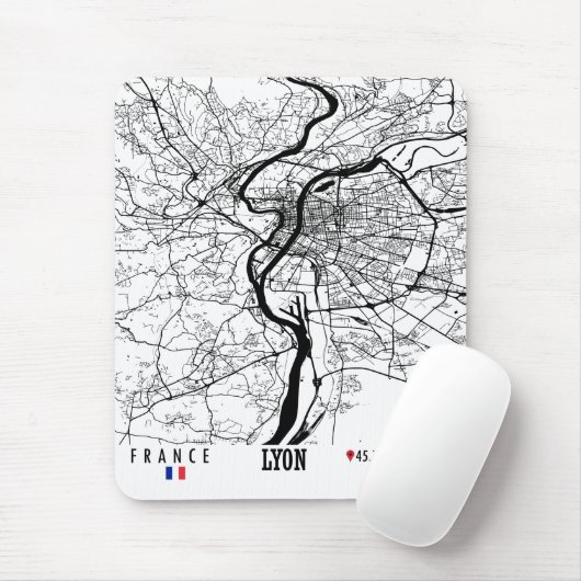 Lyon, Frankreich Mousepad (Mit Mouse)