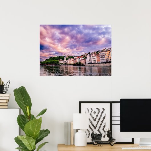 Lyon Frankreich Poster (Heimbüro)