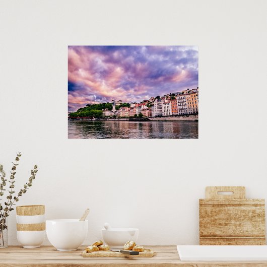 Lyon Frankreich Poster (Küche)