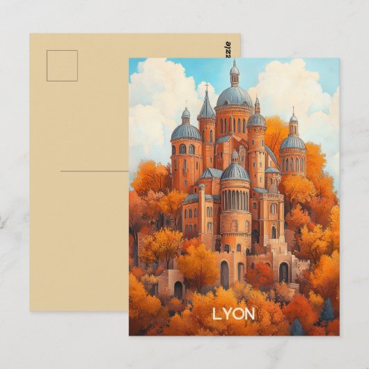 Lyon Frankreich Postkarte (Vorne/Hinten)