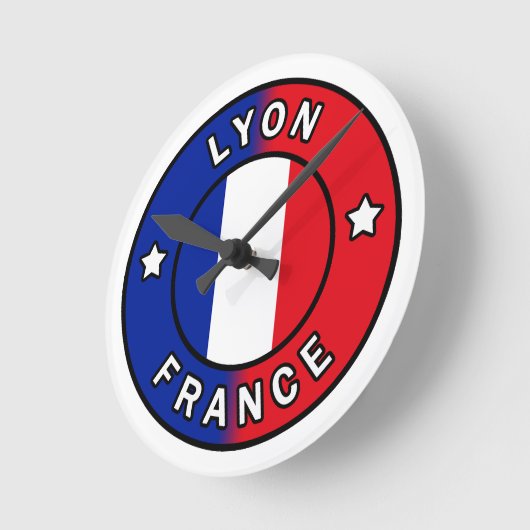 Lyon Frankreich Runde Wanduhr (Winkel)