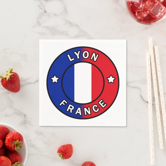 Lyon Frankreich Serviette (Beispiel)