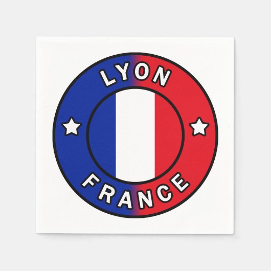 Lyon Frankreich Serviette (Vorderseite)