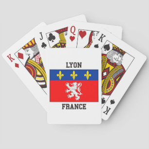 Lyon Frankreich Spielkarten
