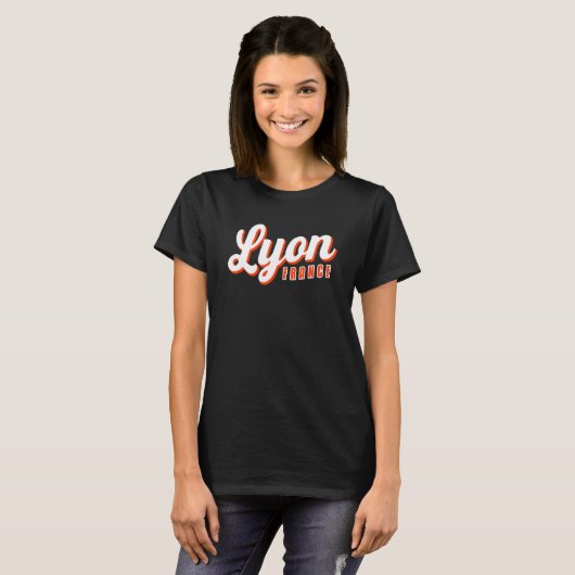Lyon Frankreich T-Shirt (Vorne ganz)