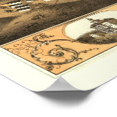 Lyon, IA Panoramablick - 1868 Poster (Ecke)