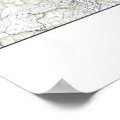 Lyon, Karte Frankreich Poster (Ecke)