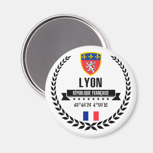 Lyon Magnet (Vorderseite/Rückseite)