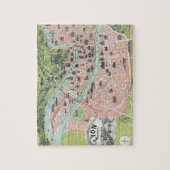 Lyon Monumental Map Garnier Freres Paris 1894 Puzzle (Vertikal)