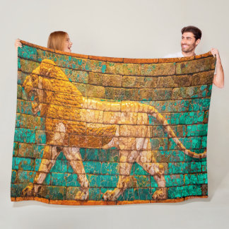 Lyon of Babylon woven blanket Fleecedecke