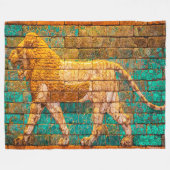 Lyon of Babylon woven blanket Fleecedecke (Vorderseite (Horizontal))