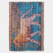 Lyon of Babylon woven jackard blanket Decke (Vorderseite Vertikal)