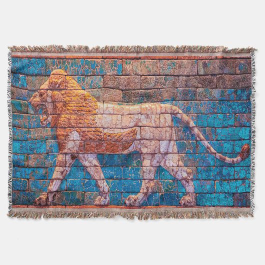 Lyon of Babylon woven jackard blanket Decke (Vorderseite)