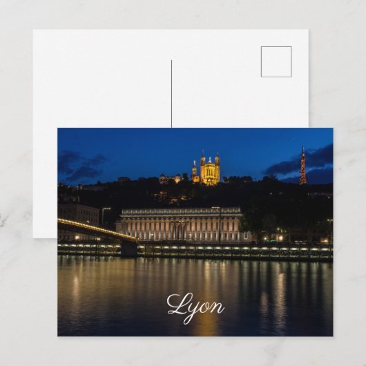 Lyon Postkarte (Vorne/Hinten)