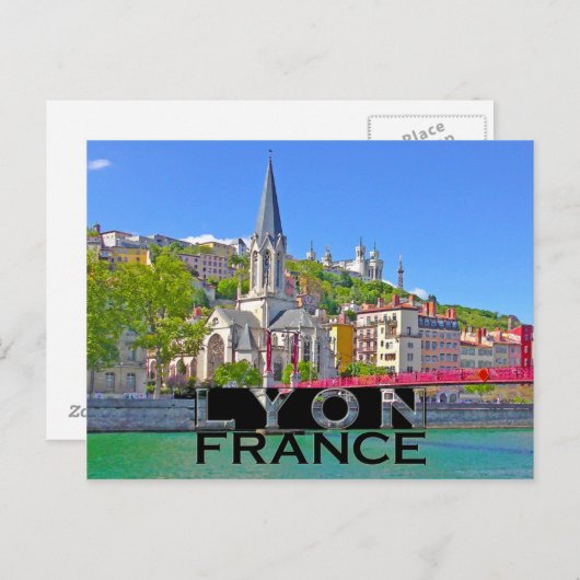 Lyon Postkarte (Vorne/Hinten)