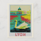 Lyon Rhône Illustration Frankreich Postkarte (Vorderseite)