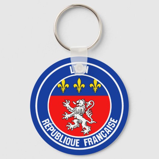 Lyon Round Emblem Schlüsselanhänger (Vorderseite)
