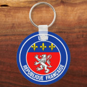 Lyon Round Emblem Schlüsselanhänger (Vorderseite)