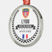 Lyon Silbernes Ornament (Links)