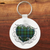 Lyon Tartan Heart Schlüsselanhänger (Vorderseite)