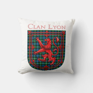 Lyon Tartan Scottish Kariert Lion Rampant Kissen