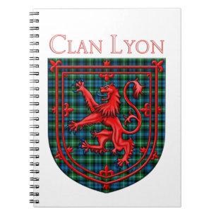 Lyon Tartan Scottish Kariert Lion Rampant Notizblock