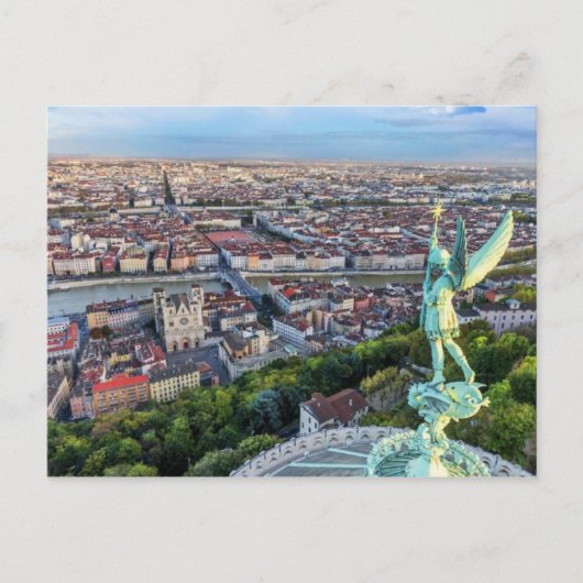 Lyon vue de Fourvière Postkarte (Vorderseite)