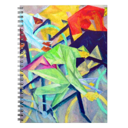 Lyonel Feininger Radrennen Notizblock (Vorderseite)