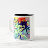Lyonel Feininger Radrennen Zweifarbige Tasse (Vorderseite Links)