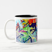 Lyonel Feininger Radrennen Zweifarbige Tasse (Links)