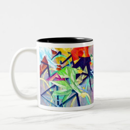 Lyonel Feininger Radrennen Zweifarbige Tasse (Links)
